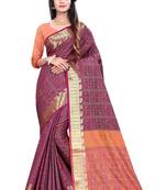 Multicolor Woven Pure Kanjivaram Silk Saree With Blouse