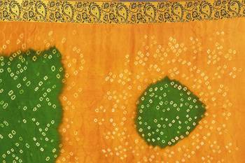 Multicolor hand woven art silk saree with blouse 5