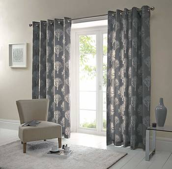 Digital Printed Polyester Whiteout Curtains Each Pack of 2 pc 2