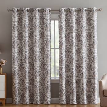 Digital Printed Polyester Whiteout Curtains Each Pack of 2 pc 2
