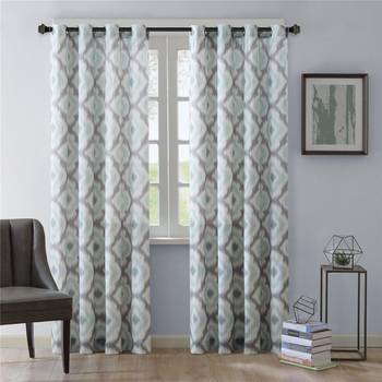 Digital Printed Polyester Whiteout Curtains Each Pack of 2 pc 1