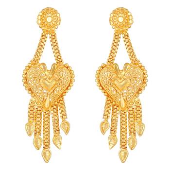 Asmitta Stylish Traditional 1 Gram High Gold Plated Choker Style  Necklace Set For Women 4
