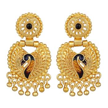 Asmitta Designer 1 Gram Gold Plated Choker Style Necklace Set For Women 5