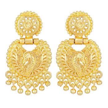 Asmitta Glamorous 1 Gram Gold Plated Opera Style Necklace Set For Women 2