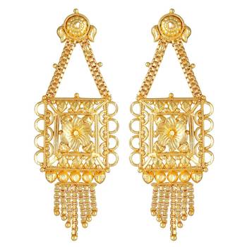 Asmitta Traditional 1 Gram Gold Plated Necklace Set For Women 5