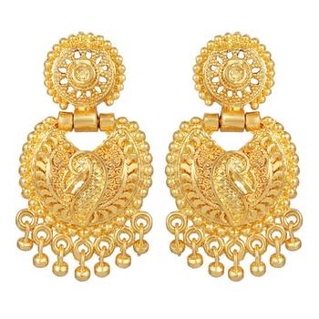Asmitta Designer 1 Gram Gold Plated Opera Style Necklace Set For Women 3