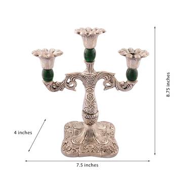 Decorative Green Candle stand 3
