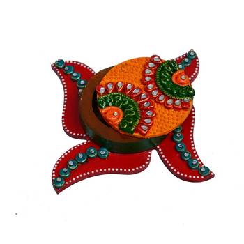 Papier Mache Swastik Roli Tikka Holder 1