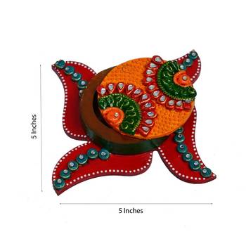Papier Mache Swastik Roli Tikka Holder 3