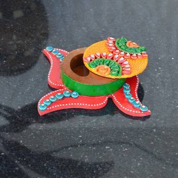 Papier Mache Swastik Roli Tikka Holder 5