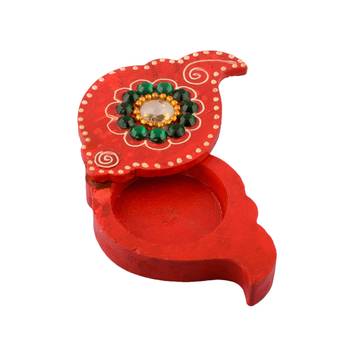 Decorative Red Wooden Chopra 1