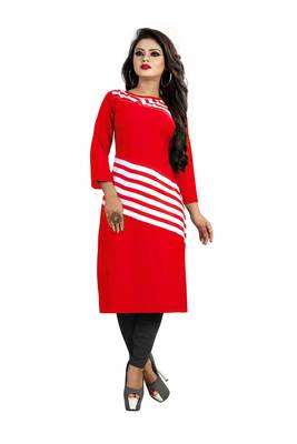 Multicolor printed crepe ethnic-kurtis 1