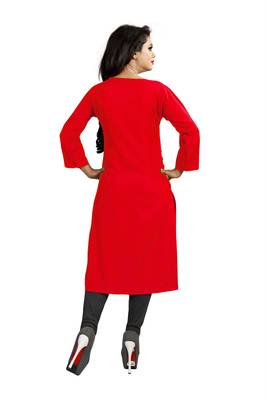 Multicolor printed crepe ethnic-kurtis 3