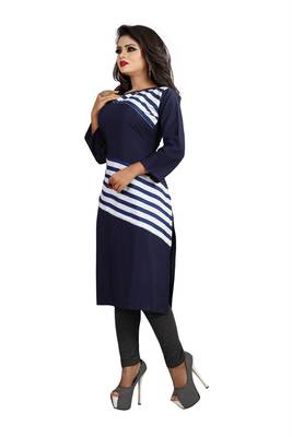 Multicolor printed crepe ethnic-kurtis 2