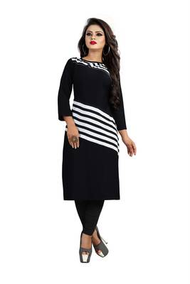 Multicolor printed crepe ethnic-kurtis 1