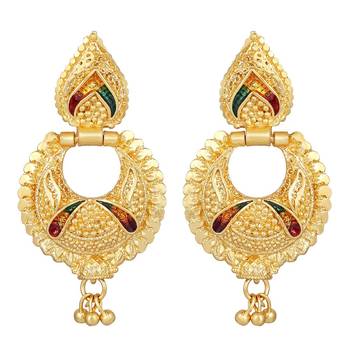 Asmitta Unique Designer 1 Gram Gold Plated Enamal Work Necklace Set For Women 5