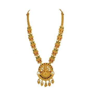 Gold Plated Long Laxmi Set 2