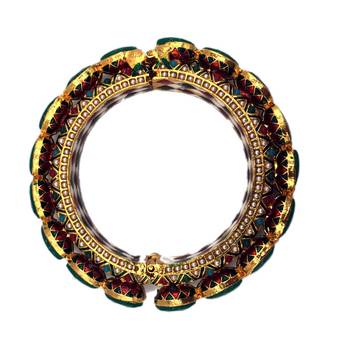 green meenakari bangles 3