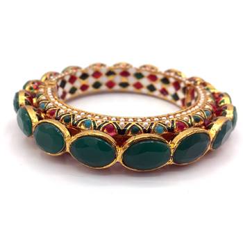 green meenakari bangles 4