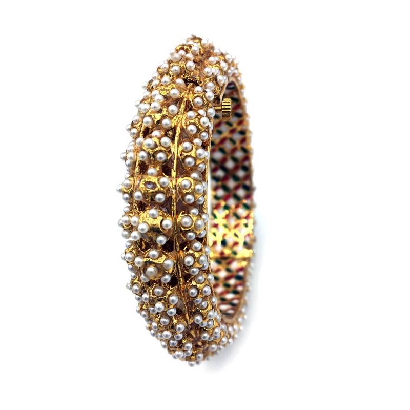 Gold Meenakari Bangles