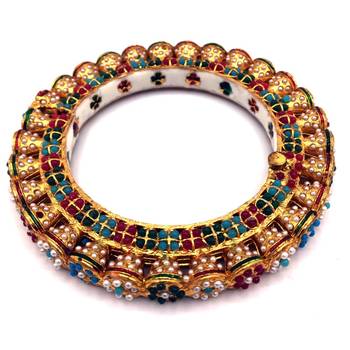 Multicolor Meenakari Rajwadi Bangles 3