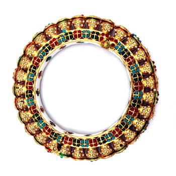 Multicolor Meenakari Rajwadi Bangles 4