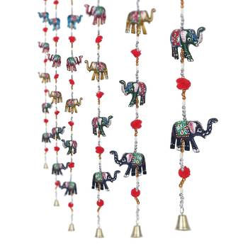 Rajasthani Elephant Door Hanging Home Decor- Set of 2 5