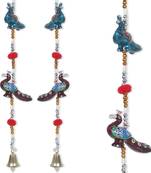 Rajasthani Handcrafted Peacock Door Hanging Home Decor- Set of 2. ..