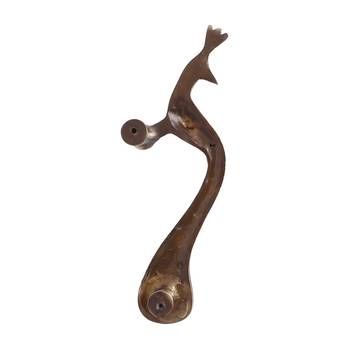Set of 2 Peacock Shape Brass Door Handle 5