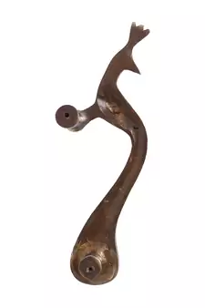 Set of 2 Peacock Shape Brass Door Handle
