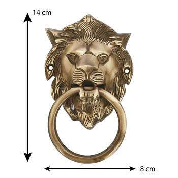 Victorian style Lion Shape Brass Door Knocker 2