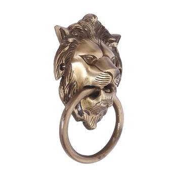 Victorian style Lion Shape Brass Door Knocker 4