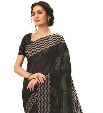  multicolor printed georgette saree with blouse 2