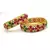 Multicolor Stone Bangles Set Of 2