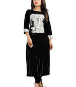 Multicolor printed crepe ethnic-kurtis