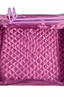 Atorakushon   Satin Saree Cover Clothes Storage Bag Wardrobe Garments Organiser kit 2pcs