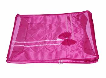 Atorakushon   Satin Saree Cover Clothes Storage Bag Wardrobe Garments Organiser kit 6 pcs 4