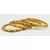 Gold Plated Beaded Bangles Set Of 4