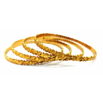 Gold Plated Bangles Set Of 4 4