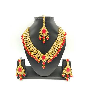 Red Kundan Necklace Sets 2