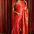 Firery Red Brocade Banaras Handloom Saree