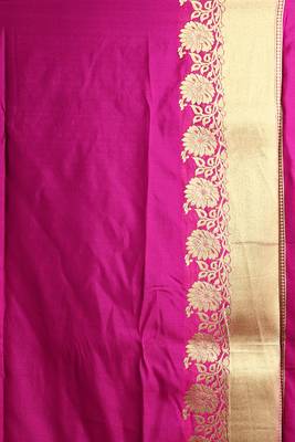 Persian Blue & Pink Dual Tone Banarsi With Minakari Weaving 4