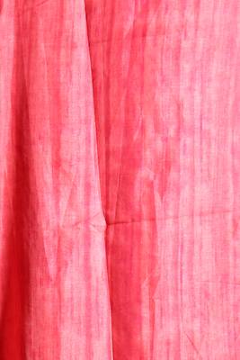Beige Blended Matka With Coral Red Jaal Cut Embroidery Border 4