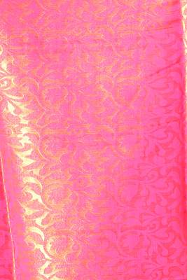 Canary Yellow Dupion Silk Saree With Allover Butta And Dual Border & Zari Pallu 4