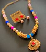 Multicolor pearl necklace-sets