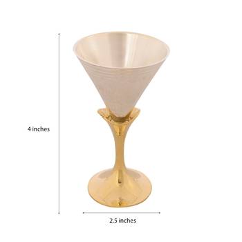 German Silver Elegant Wine Glass Set of 4 with Velvet Box 3
