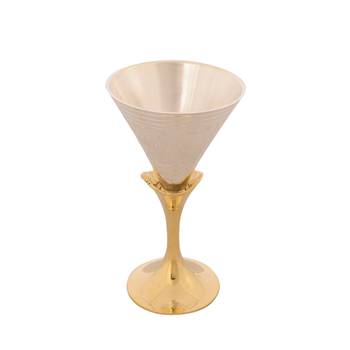 German Silver Elegant Wine Glass Set of 4 with Velvet Box 4