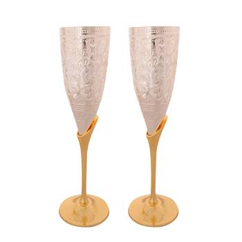 German Silver Grand Wine Glass Set of 2 with Velvet Box 4
