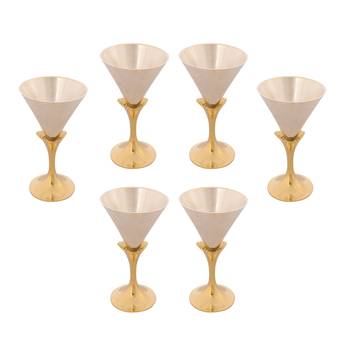 German Silver Exquisite Wine Glass Set of 6 with Velvet Box 4