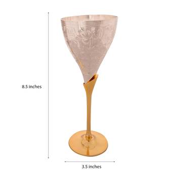 German Silver Elegant Wine Glass Set of 4 with Velvet Box 3